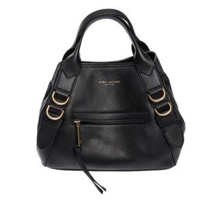 Marc Jacobs black leather satchel